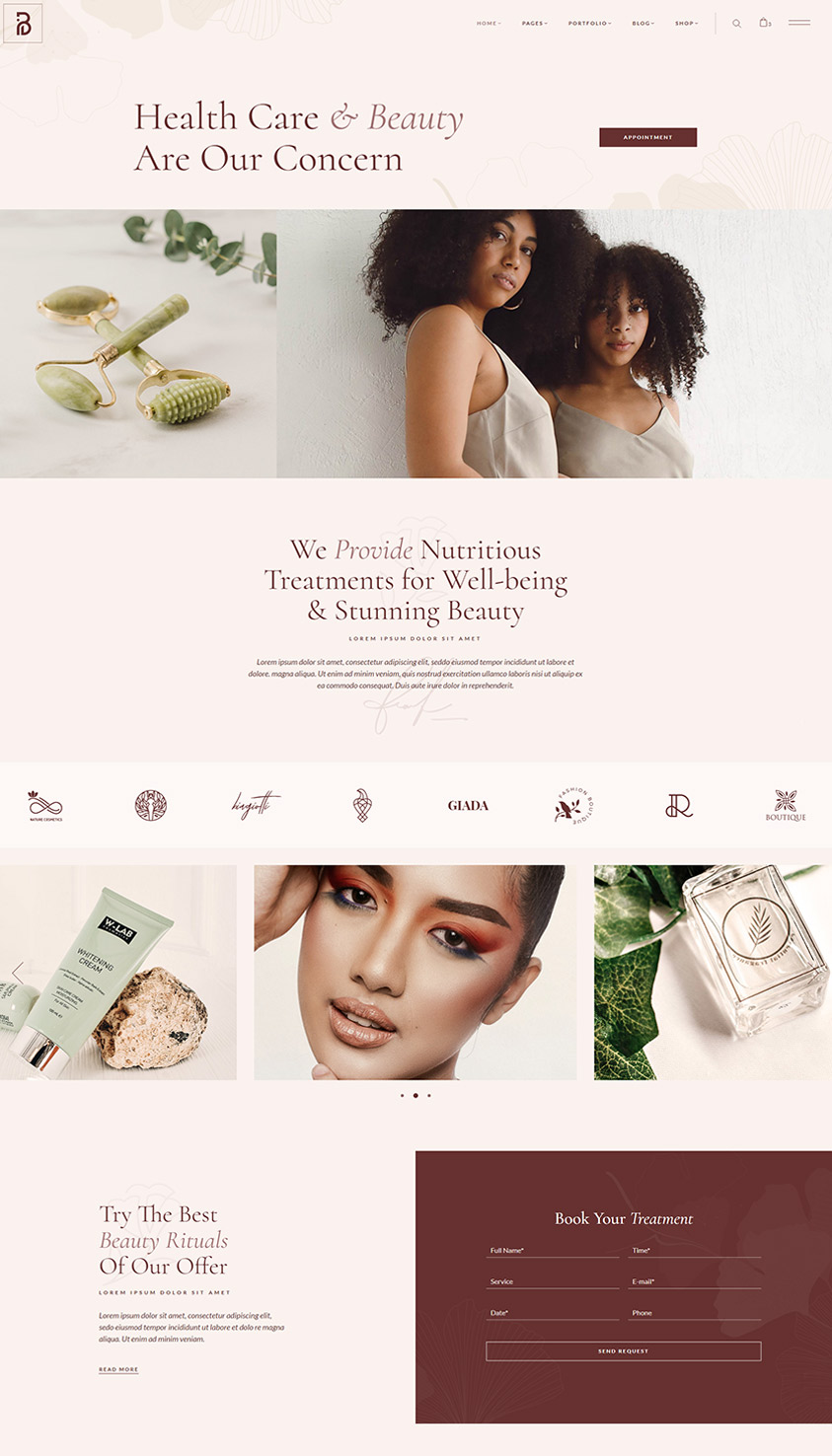 Brielle WordPress Template 1