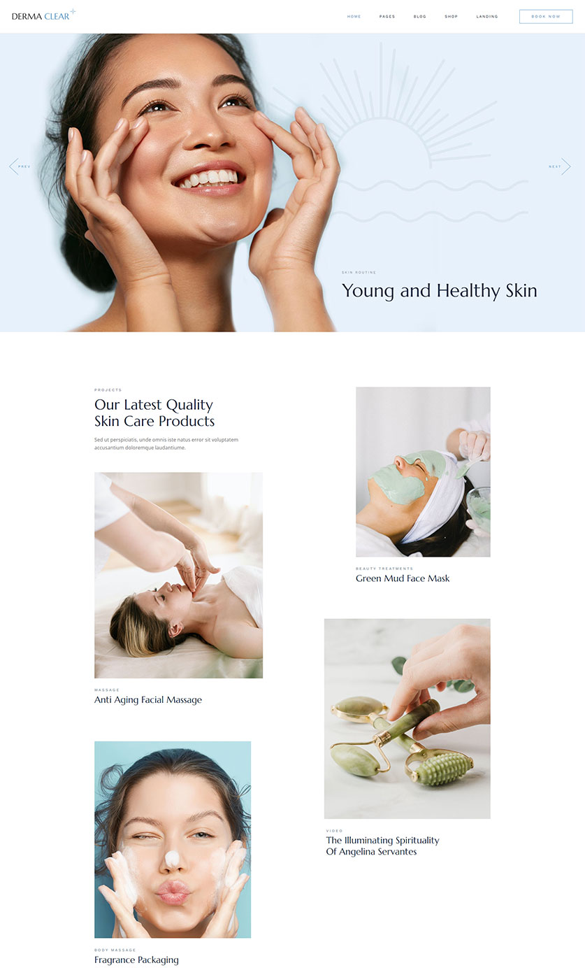 Derma Clear WordPress Template 1