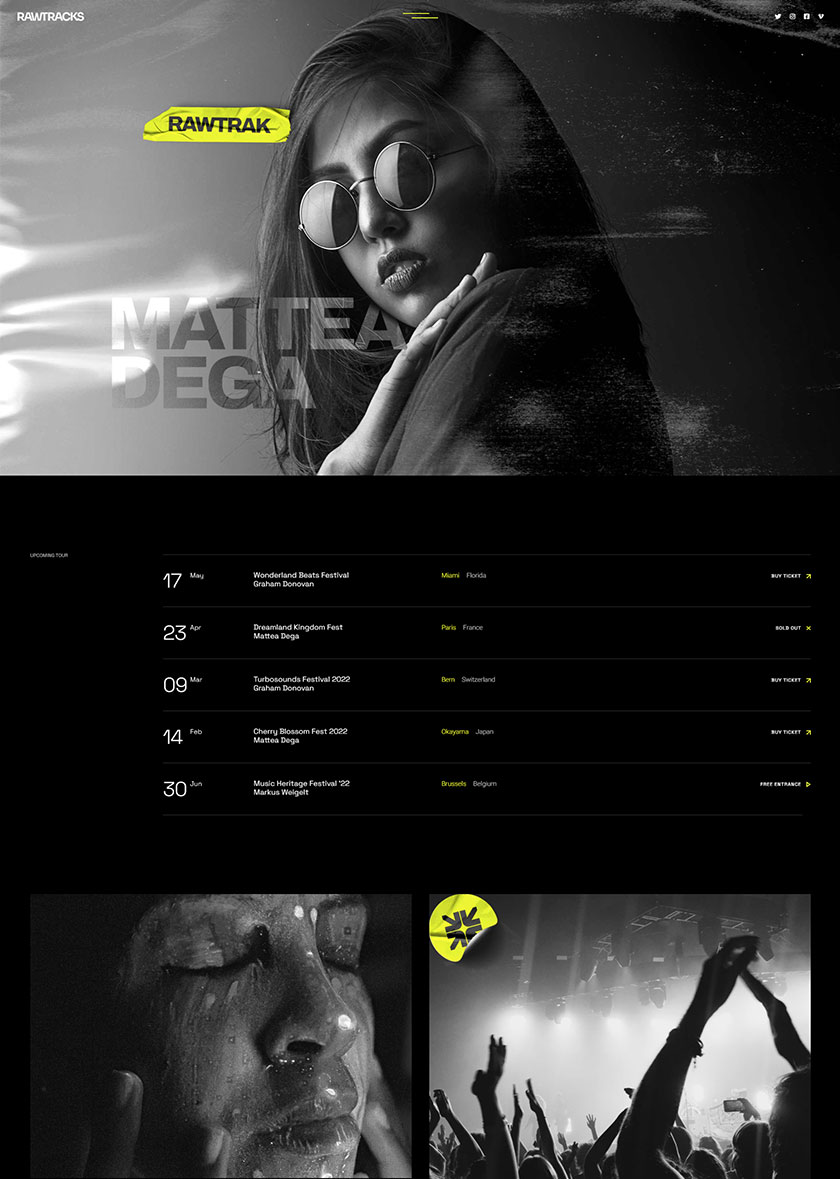 Rawtracks wordpress template 2