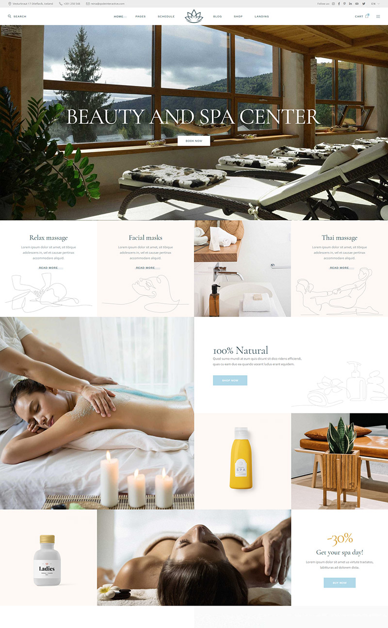 Reina - Spa and Wellness Template 2