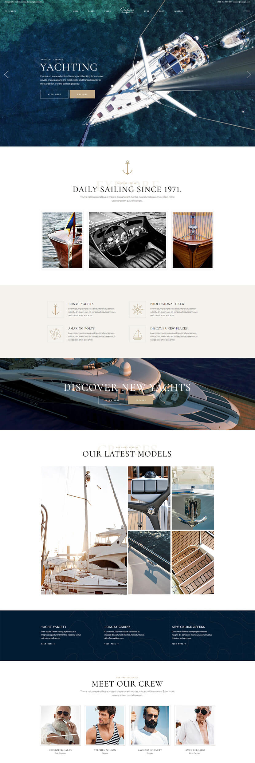 Seafarer WordPress Template 1