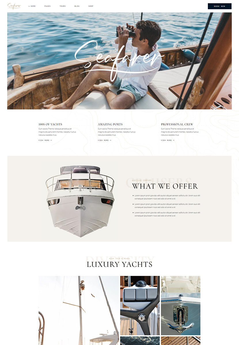 Seafarer WordPress Template 3