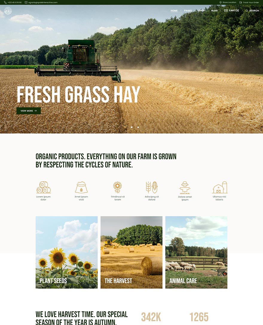 Agraria WordPress Template 1