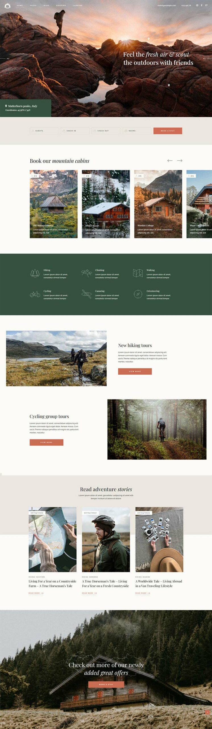 Chalet WordPress Template 1