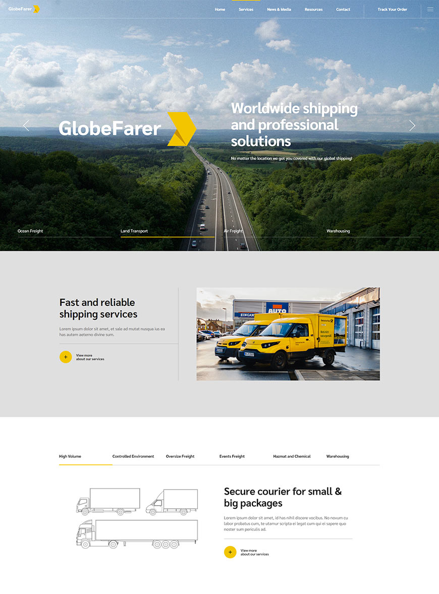 GlobeFarer WordPress Template