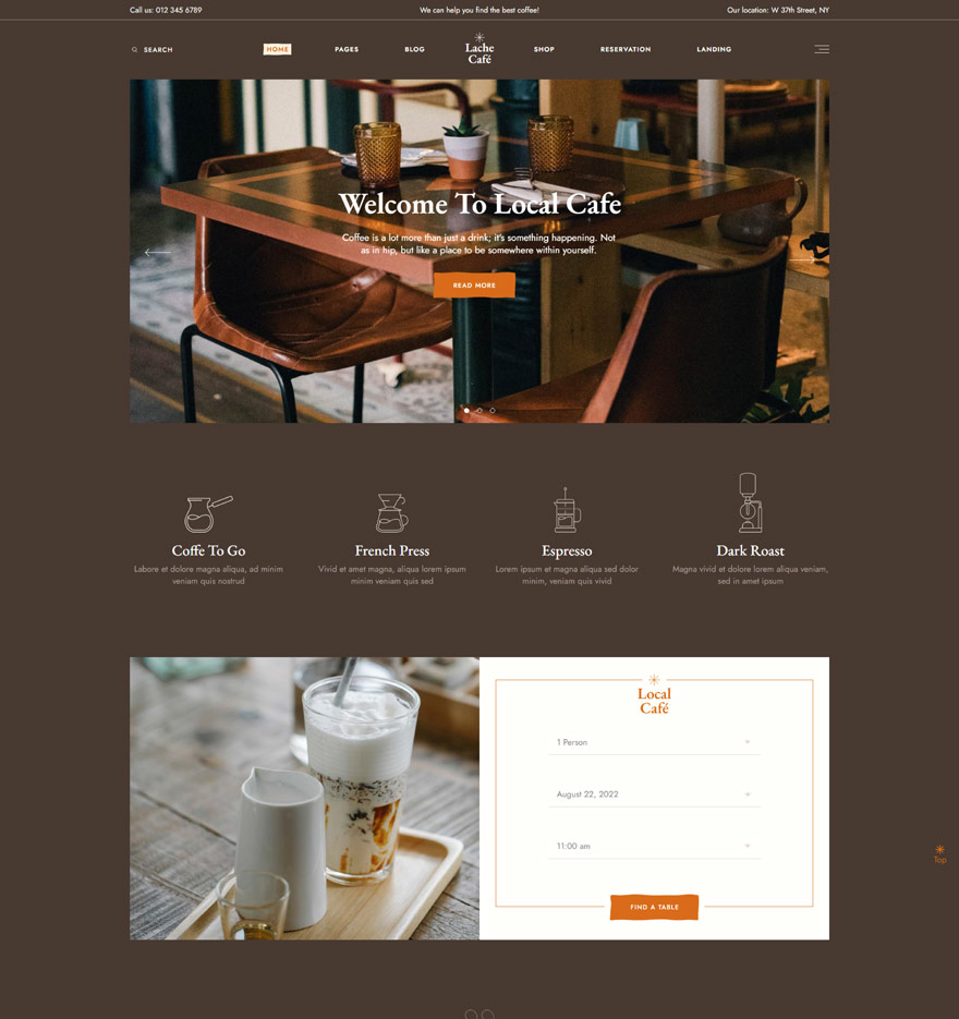 Lache wordpress template 2