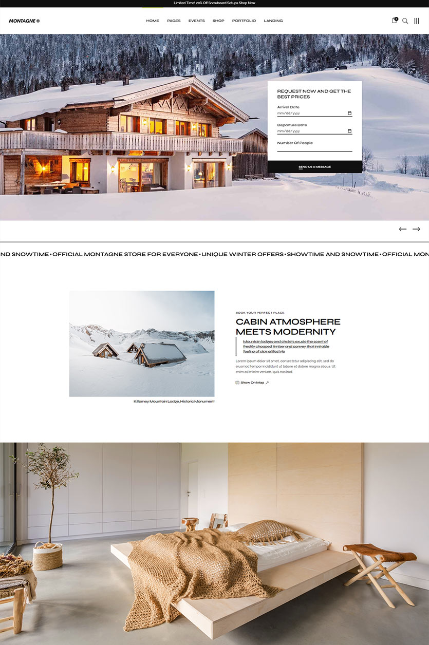 Montagne WordPress Template 3