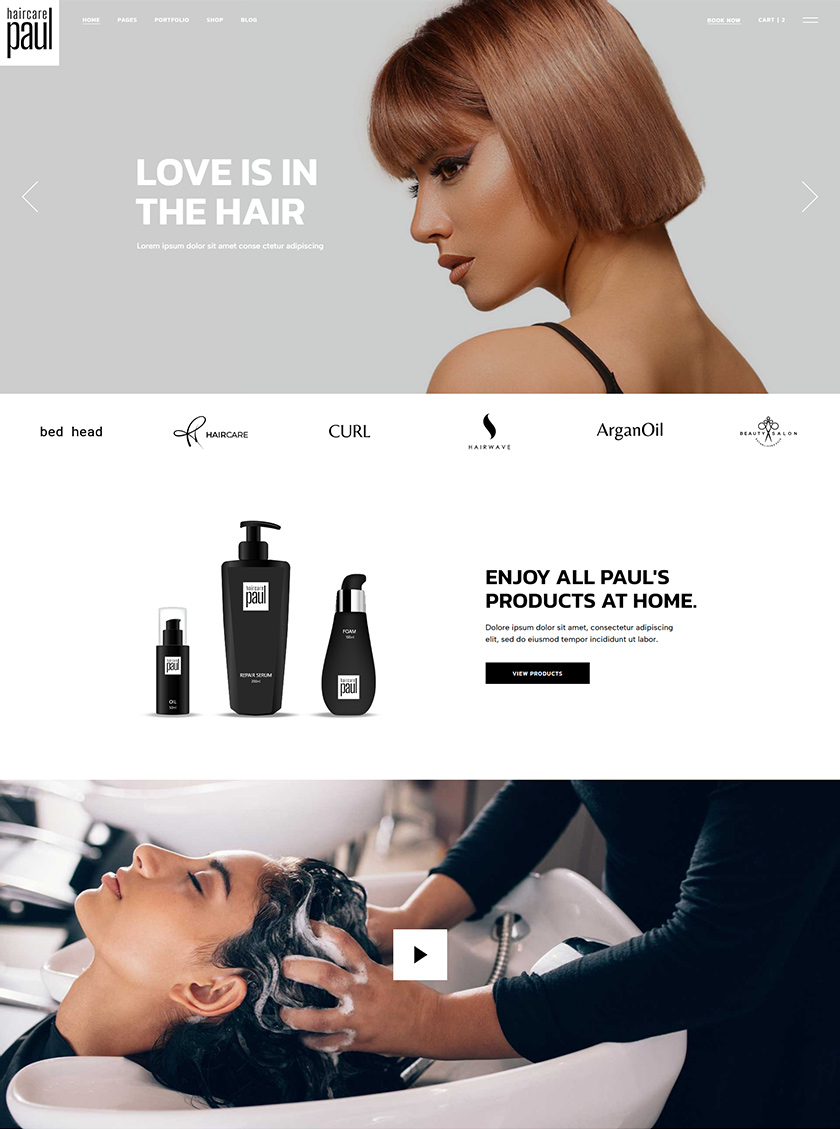 Paulhair wordpress template 3