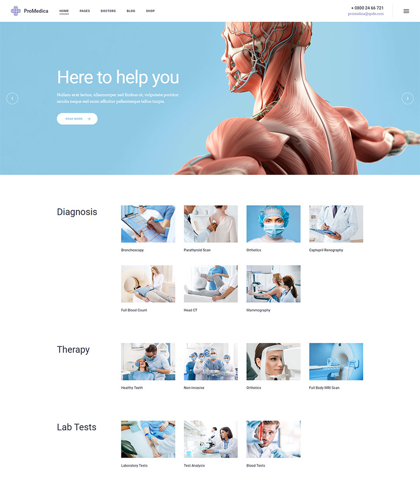 ProMedica WordPress Template 3