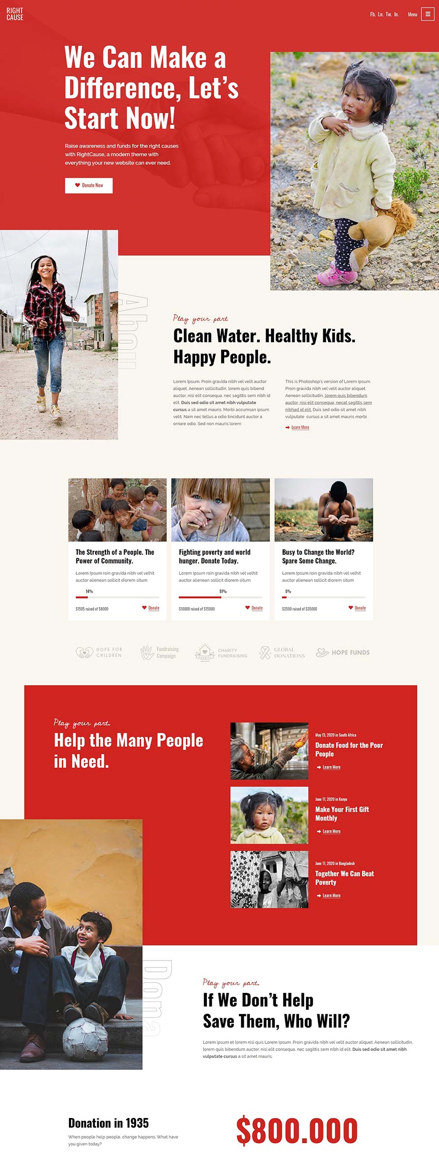 RightCause WordPress Template 1