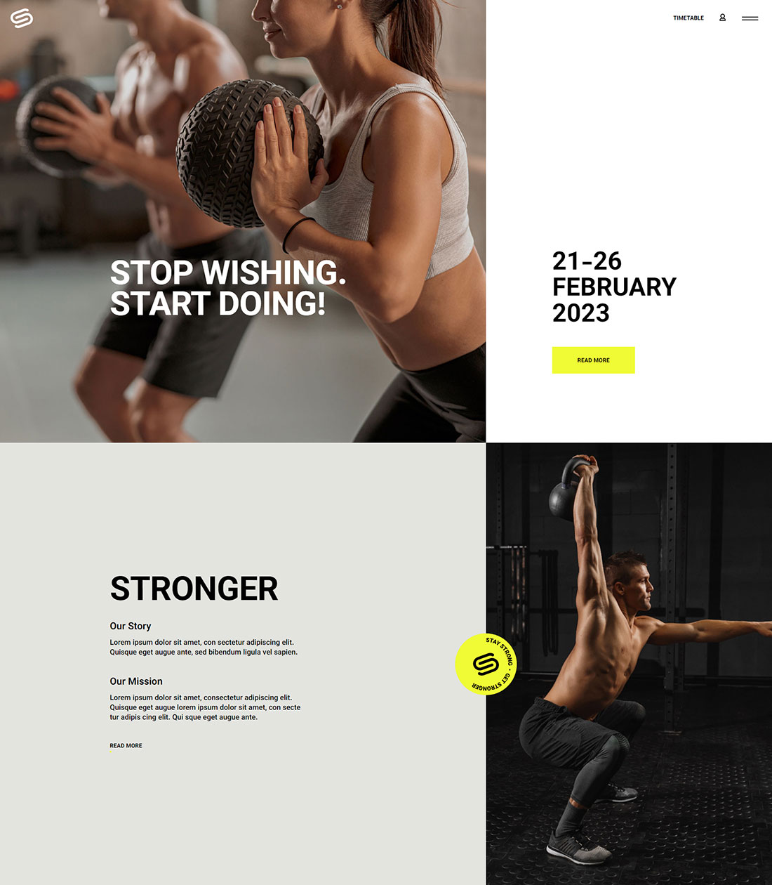 Stronger WordPress Template 3