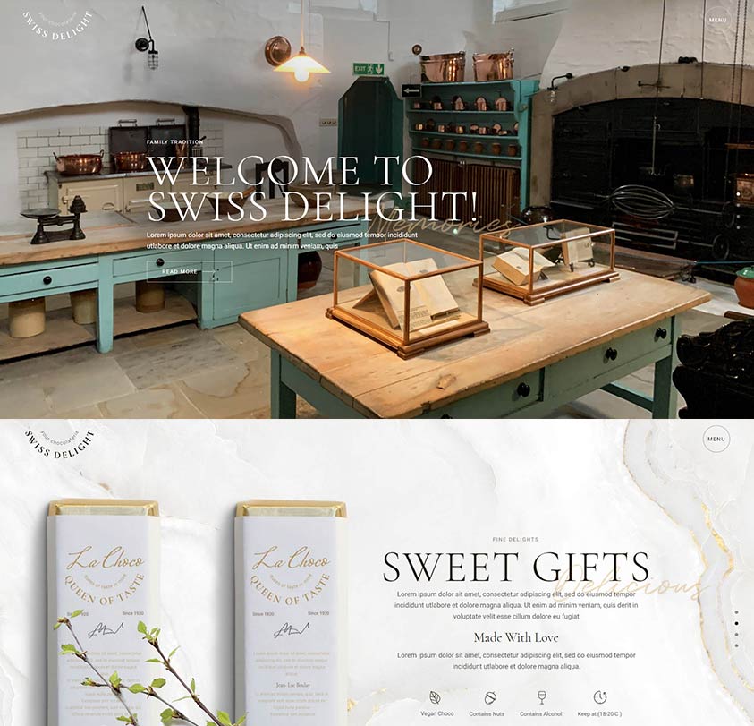 Swiss Delight WordPress Template 2