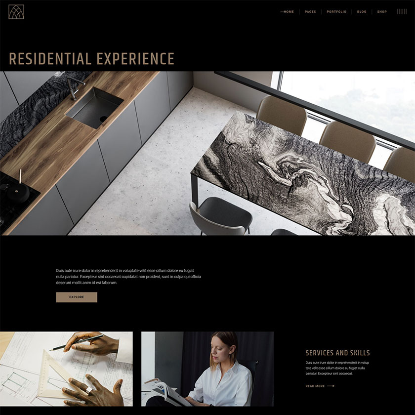 Tadao WordPress Template 3