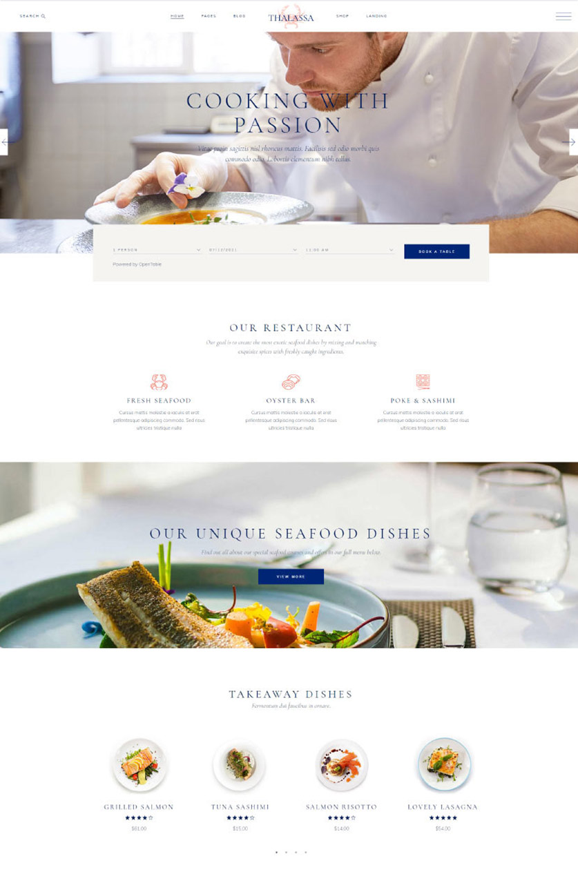 Thalassa WordPress Template 3